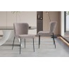 Chaise Lisa Tissu Fabb Raven Sand – 85 × 50 × 62 cm, élégante & confortable