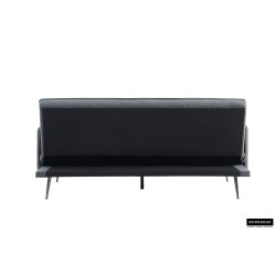 canapé-lit, Sivas, beige, gris, canapé convertible, mousse froide, bois d’eucalyptus, canapé gain de place, couchage d’appoint