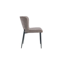 Chaise Lisa Tissu Fabb Raven Sand – 85 × 50 × 62 cm, élégante & confortable