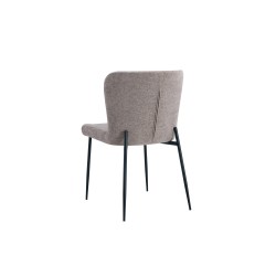 Chaise Lisa Tissu Fabb Raven Sand – 85 × 50 × 62 cm, élégante & confortable