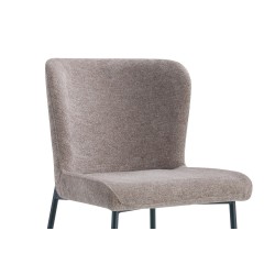 Chaise Lisa Tissu Fabb Raven Sand – 85 × 50 × 62 cm, élégante & confortable