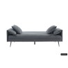 canapé-lit, Sivas, beige, gris, canapé convertible, mousse froide, bois d’eucalyptus, canapé gain de place, couchage d’appoint