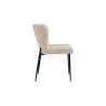 Chaise Lisa Bouclé Beige – pieds métal, 85 × 50 × 62 cm, confort et style
