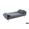 canapé-lit, Sivas, beige, gris, canapé convertible, mousse froide, bois d’eucalyptus, canapé gain de place, couchage d’appoint