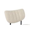 Chaise Antura Beige Ote Lisa – tissu & métal, 77×46×53 cm