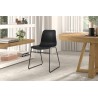 Chaise Marie PP Noire – 81×52×44 cm, légère & durable, lot de 2