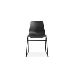 Chaise Marie PP Noire – 81×52×44 cm, légère & durable, lot de 2