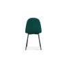 Chaise Boy Velours Vert – H 87 × L 49 × P 54 cm, confort & design
