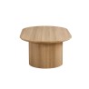Table basse Lagos 120 cm ovale décor Chêne Naturel – MDF 25 mm