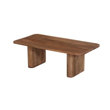 Table basse Jean Bois de manguier brun clair 120×60×40 cm – massif & robuste