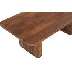 Table basse Jean Bois de manguier brun clair 120×60×40 cm – massif & robuste