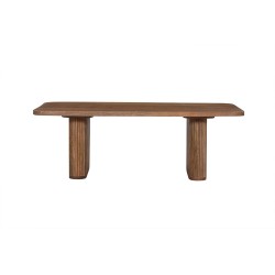 Table basse Jean Bois de manguier brun clair 120×60×40 cm – massif & robuste