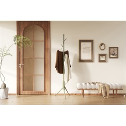 Porte-manteaux Kassie Vert – Métal Ø 48 cm H 174 cm, design moderne