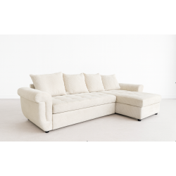 Canapé d'angle réversible avec lit et coffre 260x150 cm Plaisirs Meubles
